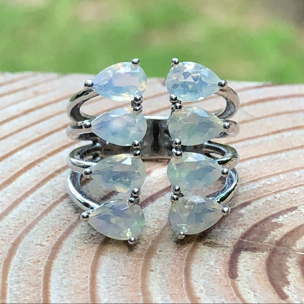 Ethiopian Opal Sterling Silver Ring size 6